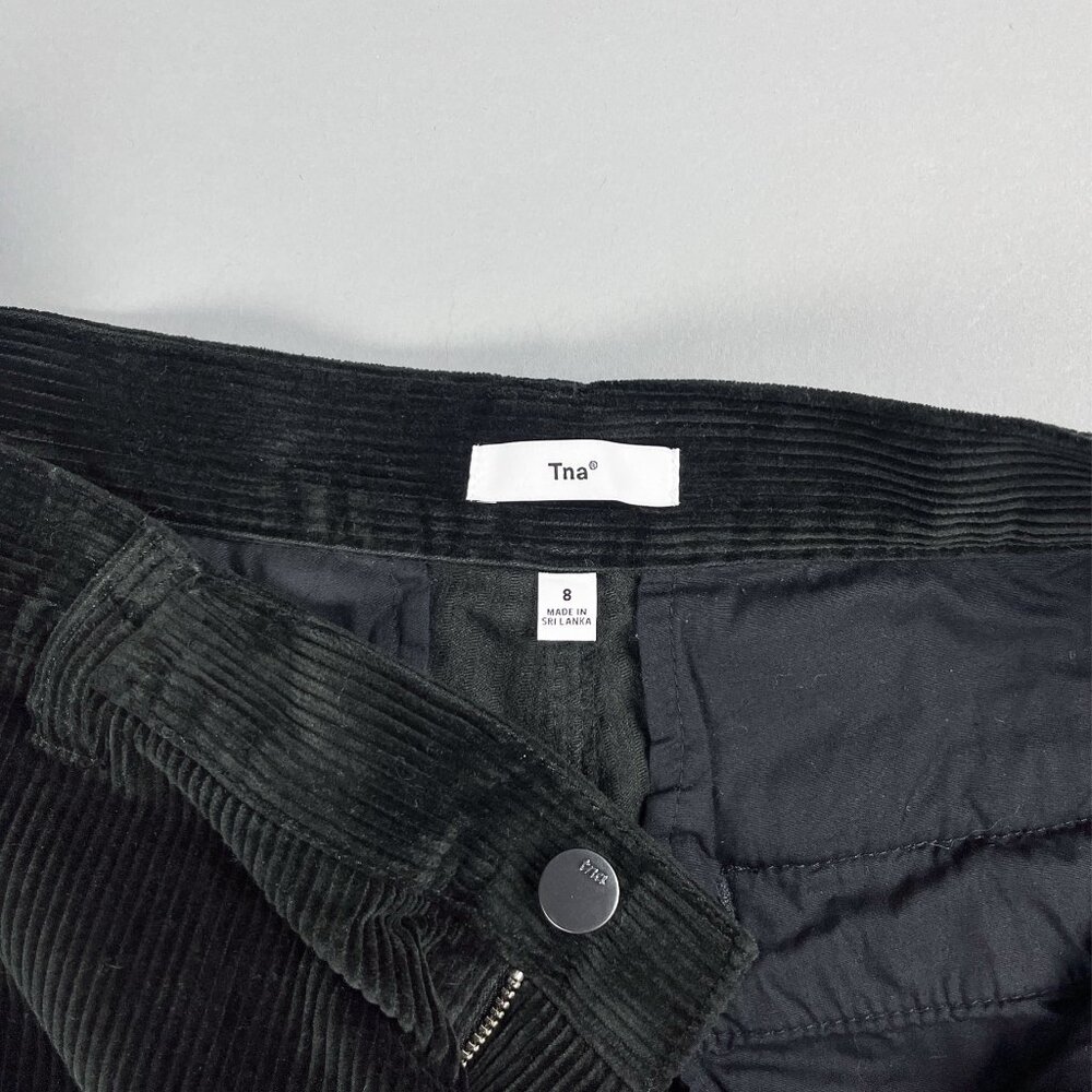TNA Wide-Leg Corduroy Pants in Black - Picture 5 of 8